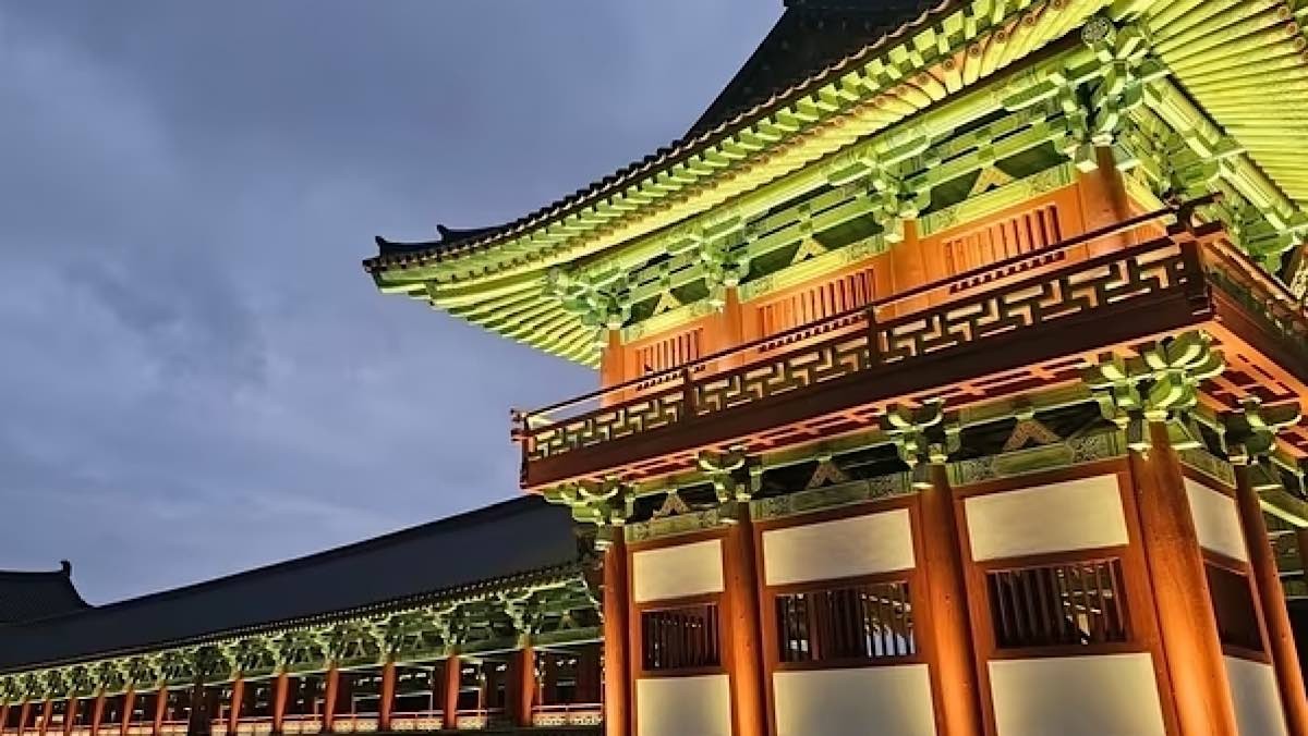 경주 APEC 정상회의 기간 문화유적 곳곳에 야간 조명이 밝혀져 있는 모습. / 뉴스1