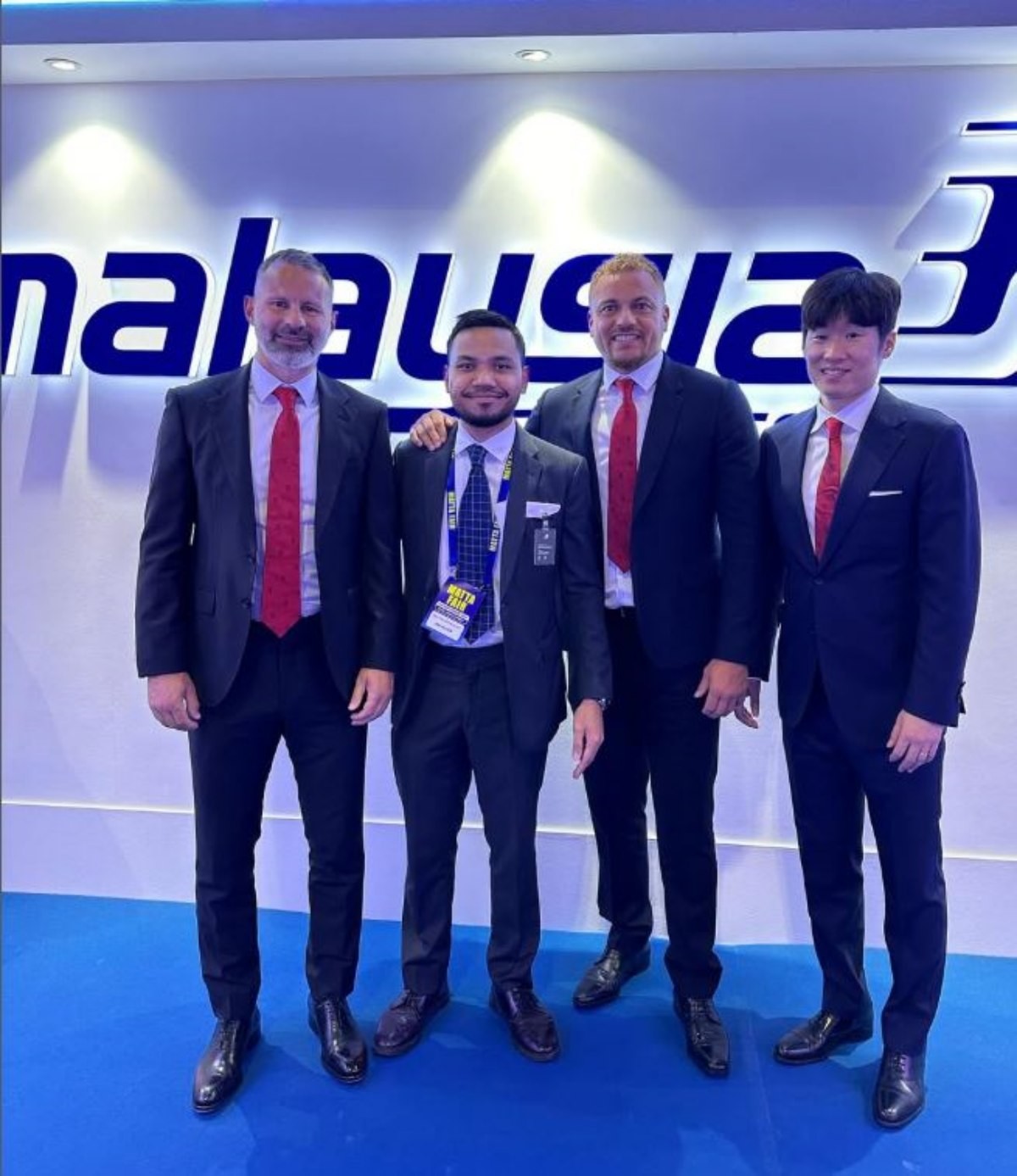 박지성과 함께한 라이언 긱스(왼쪽) / 라이언 긱스 SNS