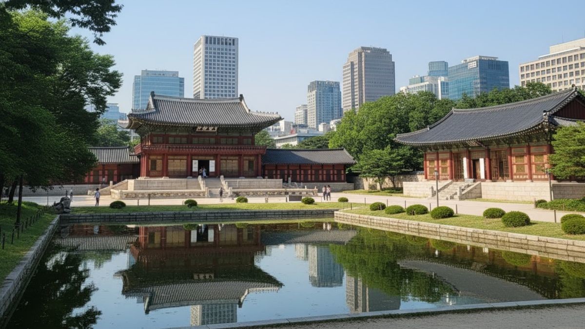 덕수궁. 기사 내용을 바탕으로 AI가 생성한 자료사진. (실제와 차이가 있을 수 있음을 알립니다.)