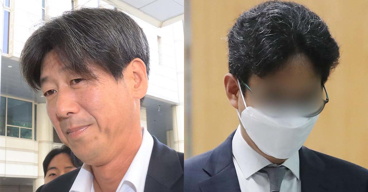 남욱(왼쪽) 변호사와 정민용 변호사. / 뉴스1