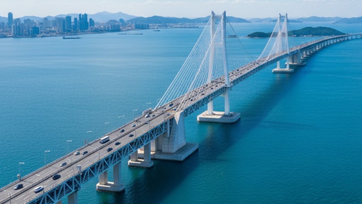 인천대교. AI가 생성한 자료사진. 기사 속 사건과 직접적인 연관이 없으며, 실제 장소와 차이가 있을 수 있음을 밝힙니다.