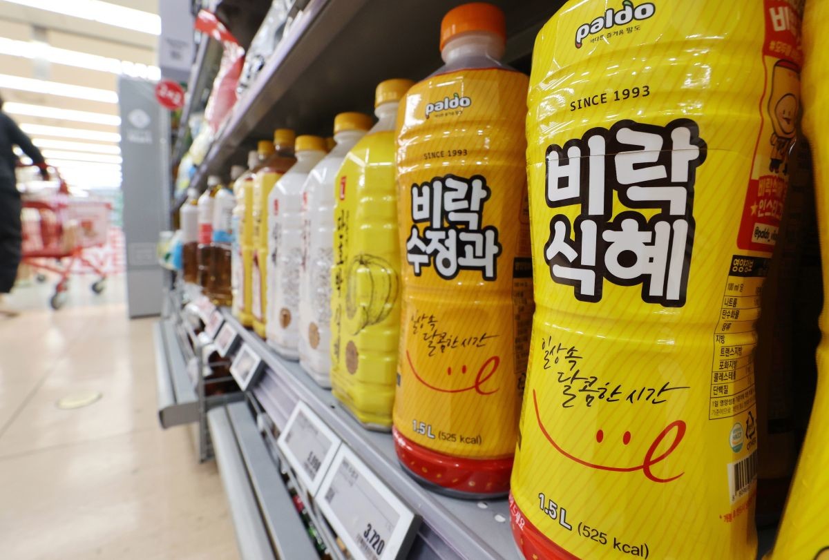 서울 한 대형마트에 진열된 식혜 / 연합뉴스
