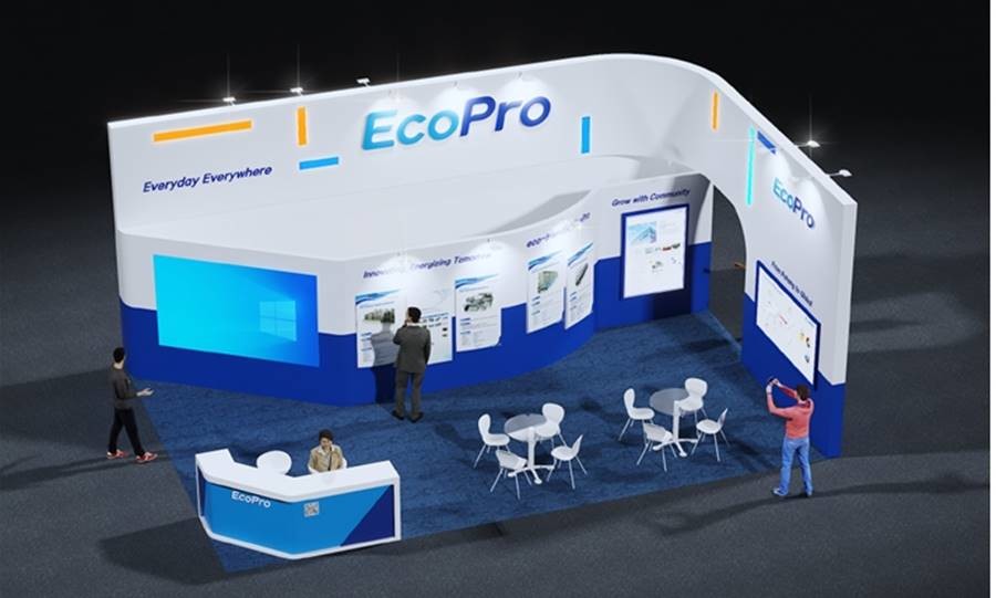 국제 배터리 엑스포2025 포항에서 선보이는 에코프로 부스 조감도/에코프로
