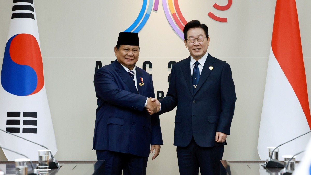 프라보워 수비안토 인도네시아 대통령과 이재명 대통령 / 연합뉴스