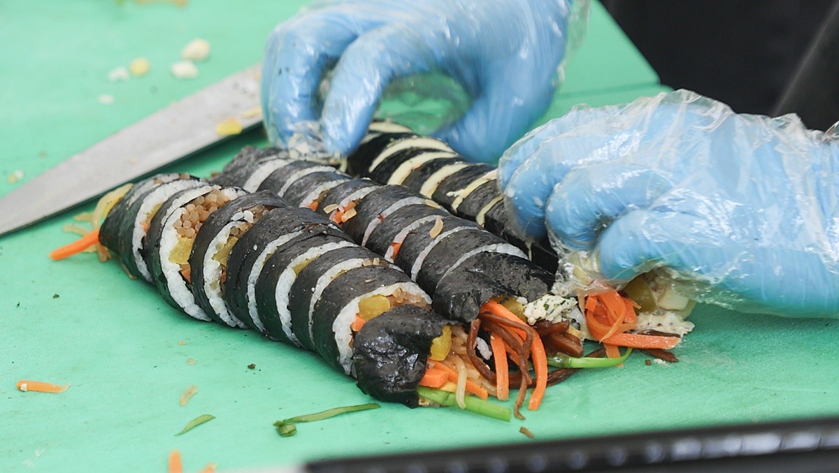 김밥 모습. 기사 이해를 돕기 위한 자료 사진. 해당 기사 내용과 직접적인 관련은 없습니다. / 연합뉴스