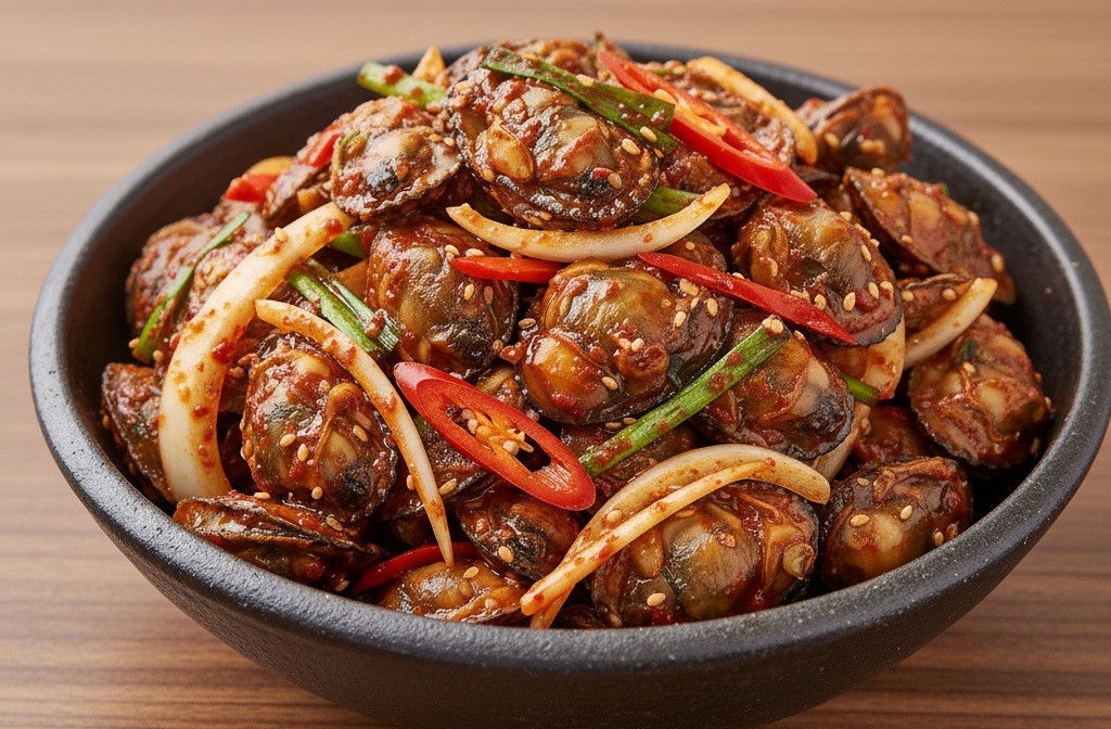 AI가 생성한 꼬막무침 자료사진.