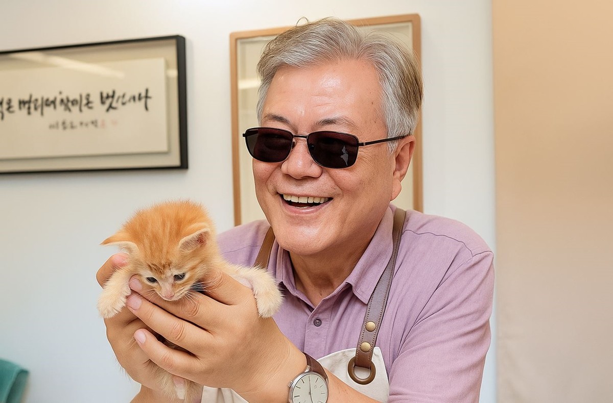 문재인 전 대통령 모습. 문 전 대통령 인스타그램에 올라온 사진 해상도를 AI를 활용해 향상시킨 사진이다. 문재인 전 대통령이 청와대 의전비서관 출신인 탁현민 목포대 특임교수와 함께 유튜브 콘텐츠를 준비 중인 것으로 전해졌다. 탁현민 교수는 지난 3일 CBS 라디오 '박재홍의 한판승부' 인터뷰에서 문재인 전 대통령과 함께 평산책방을 배경으로 책을 소개하는 유튜브 영상 콘텐츠를 제작 중이라 밝혔다.