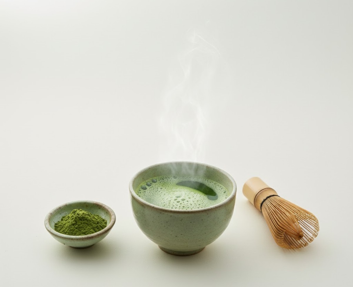 녹차. AI가 생성한 자료사진. 실제와 차이가 있을 수 있음을 알립니다.