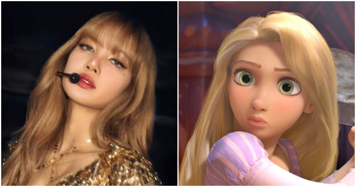 블랙핑크 리사(좌)와 라푼젤 / 리사 인스타그램, 디즈니