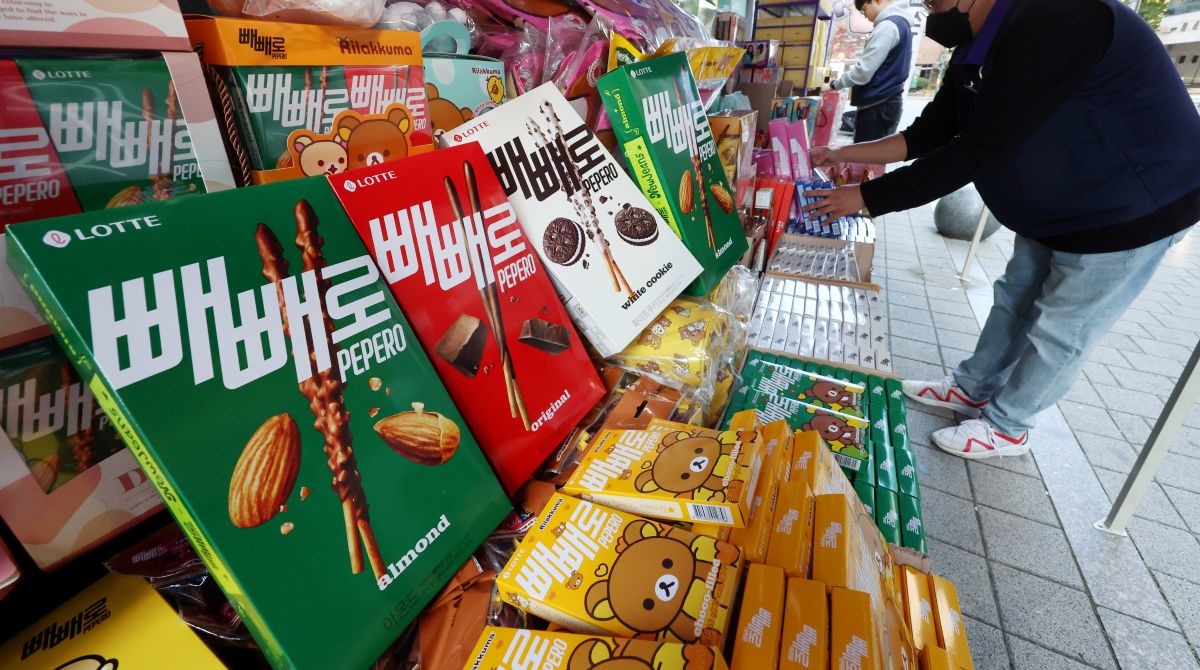 판매되고 있는 다양한 종류의 빼빼로. / 뉴스1