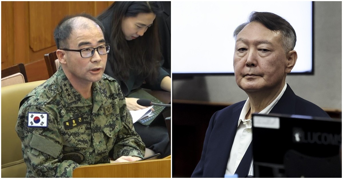 곽종근 전 특전사령관(왼쪽)과 윤석열 전 대통령. / 뉴스1