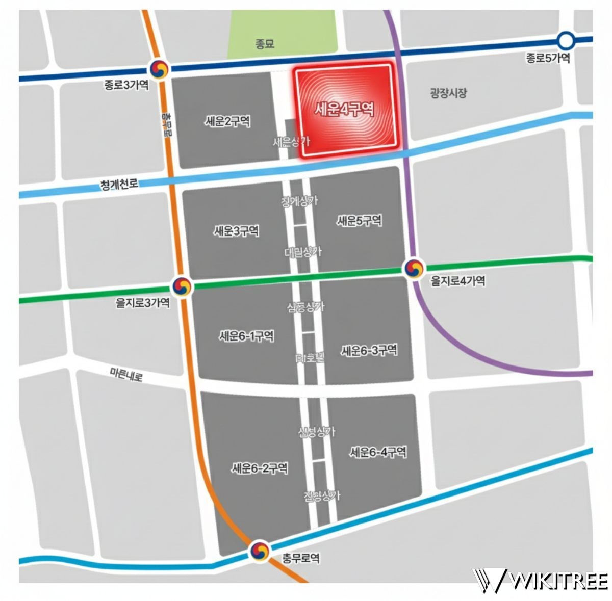 세운 4구역 위치도. / 위키트리