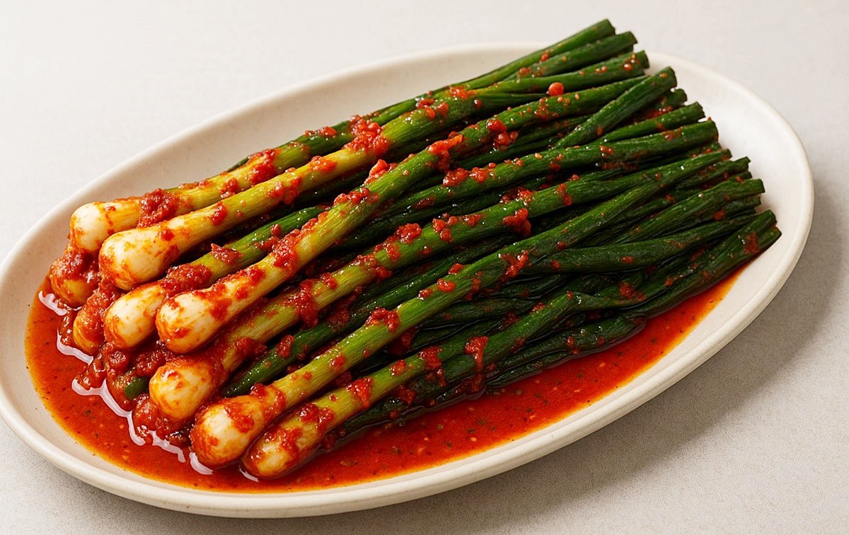 파김치 모습. 기사 이해를 돕기 위해 AI를 활용해 제작한 자료 이미지입니다. 실제 모습과 다소 차이가 있을 수 있습니다.