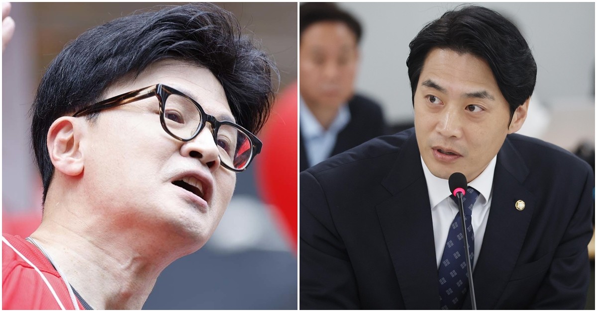 한동훈 전 국민의힘 대표(왼쪽)와 한준호 더불어민주당 최고위원. / 뉴스1