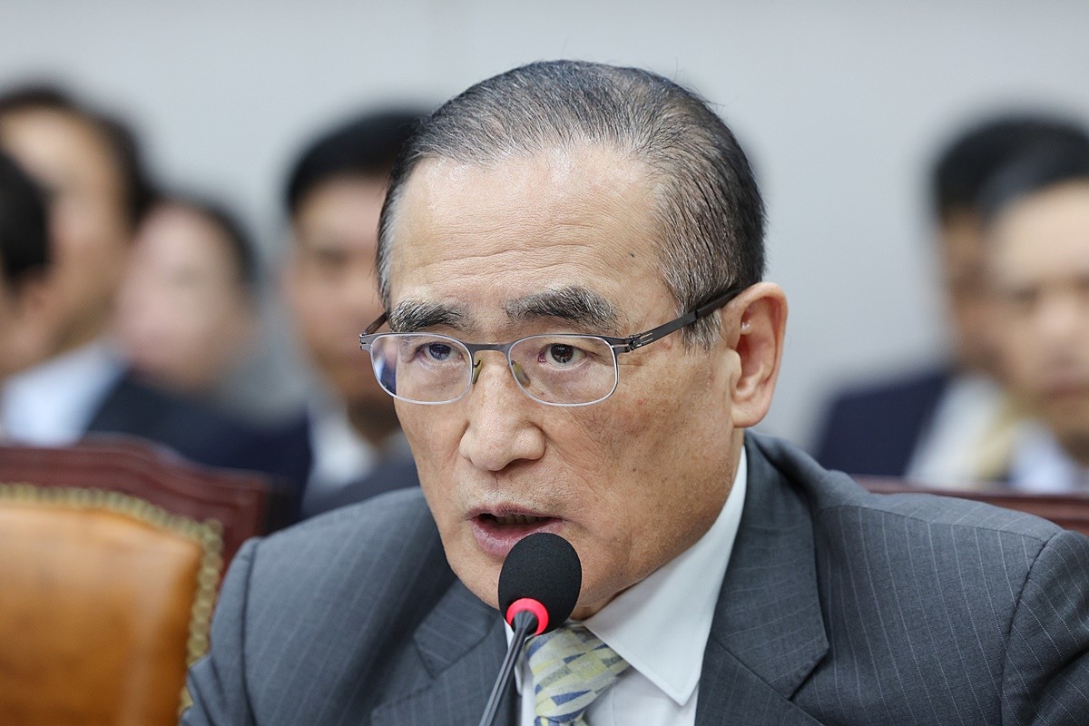 위성락 국가안보실장이 6일 서울 여의도 국회에서 열린 국회운영위원회의 대통령비서실 등에 대한 국정감사에서 의원 질의에 답변하고 있다. / 뉴스1