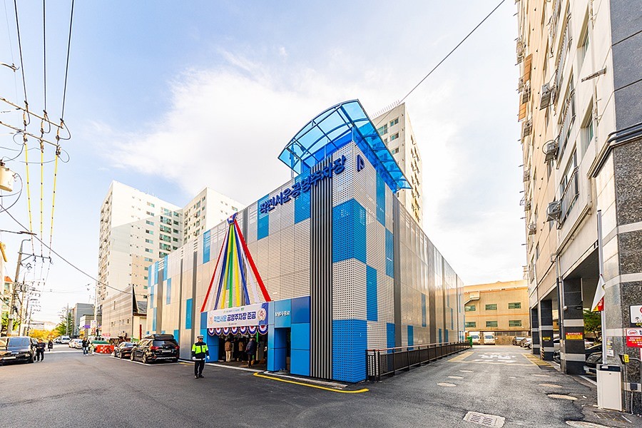 '작전서운공영주차장' 전경(2025년 10월)