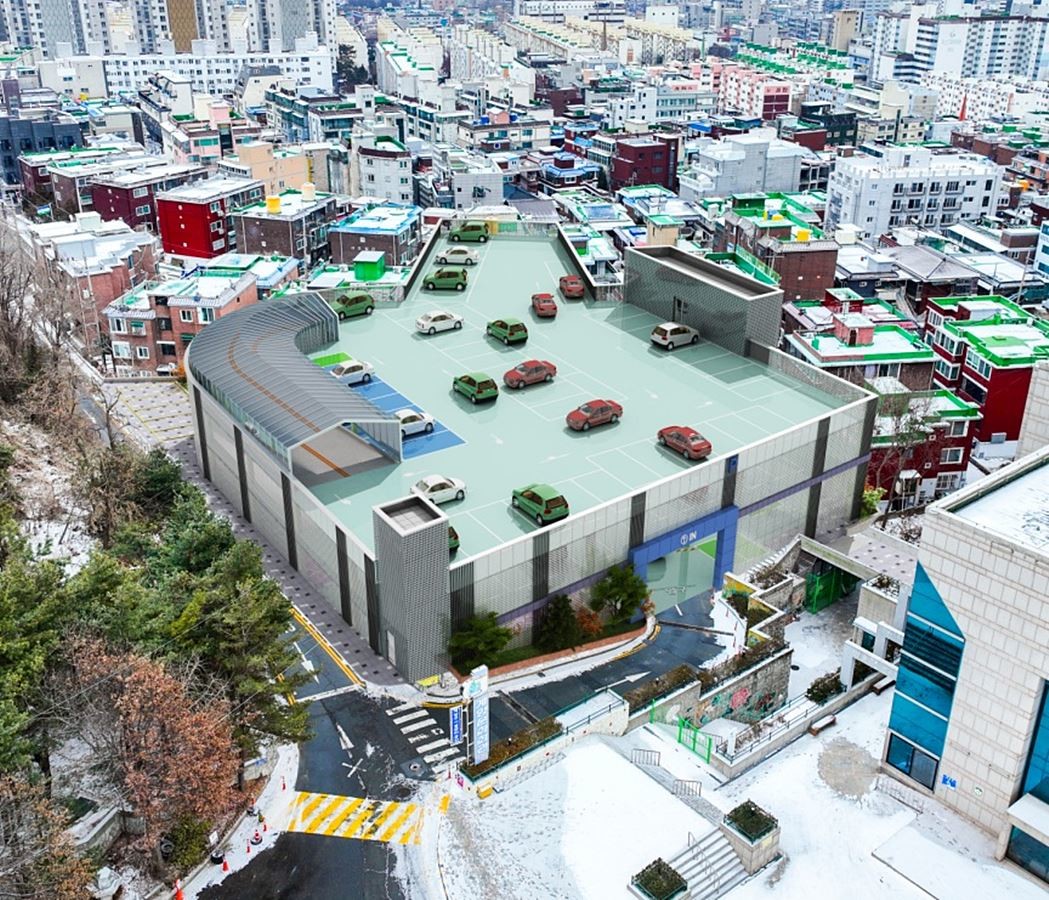 계산동 724-6번지 일원 '계양문화회관 인근 공영주차장' 조감도(2025년 10월 착공)