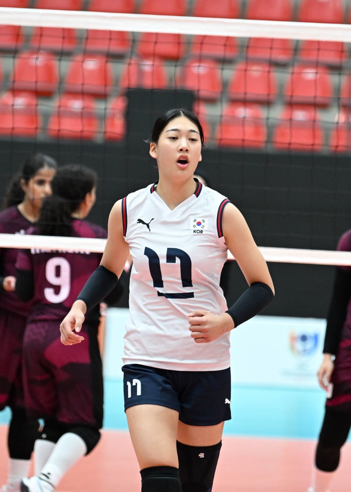 U-16 아시아선수권에 참가한 한국 U-16 여자배구 대표팀 주장 손서연. / 아시아배구연맹