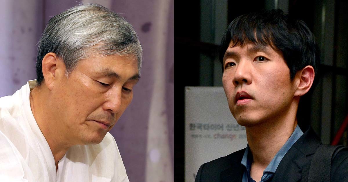 조훈현(왼쪽) 9단과 이창호 9단. / 뉴스1