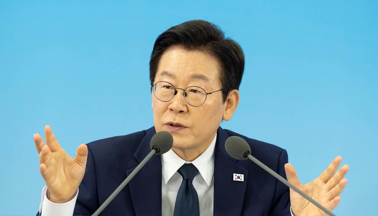 이재명 대통령이 7일 대전 유성구 국립중앙과학관에서 열린 다시 과학기술인을 꿈꾸는 대한민국 국민보고회에서 발언하고 있다. / 대통령실 제공