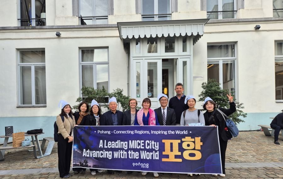 벨기에 브뤼셀 비지트 브뤼셀을 방문한 홍보사절단 / 포항시 제공