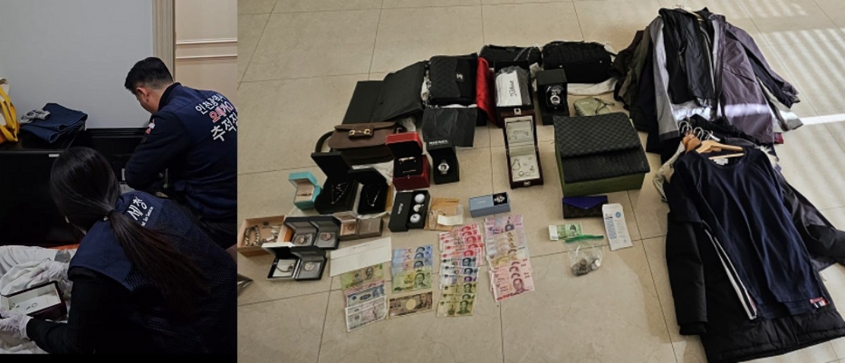 사업자등록 없이 번 수입으로 고액의 월세, 소비 등 호화생활, 세금납부는 회피  … 명품 의류, 가방 등 압류  / 국세청 제공