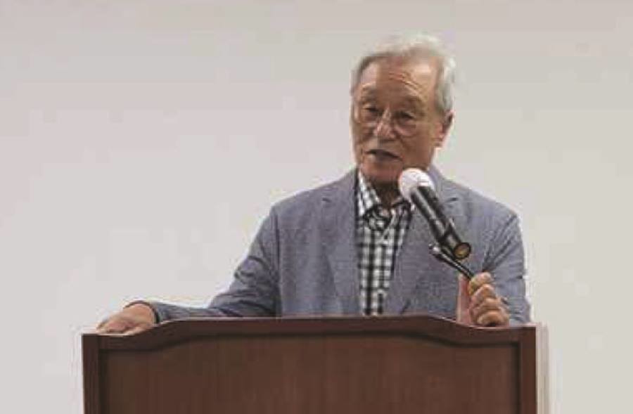 이진환 민선 초대 고령군수의 생전 강연 모습/고령군