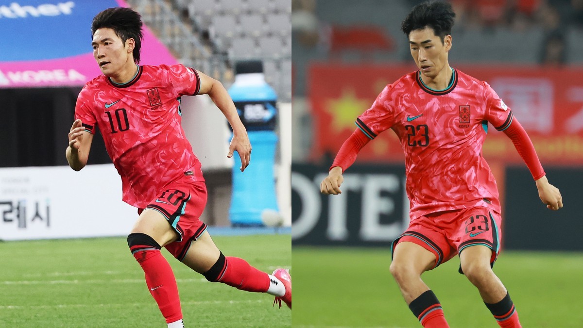 배준호(스토크시티, 좌), 서민우(강원FC, 우) / 연합뉴스