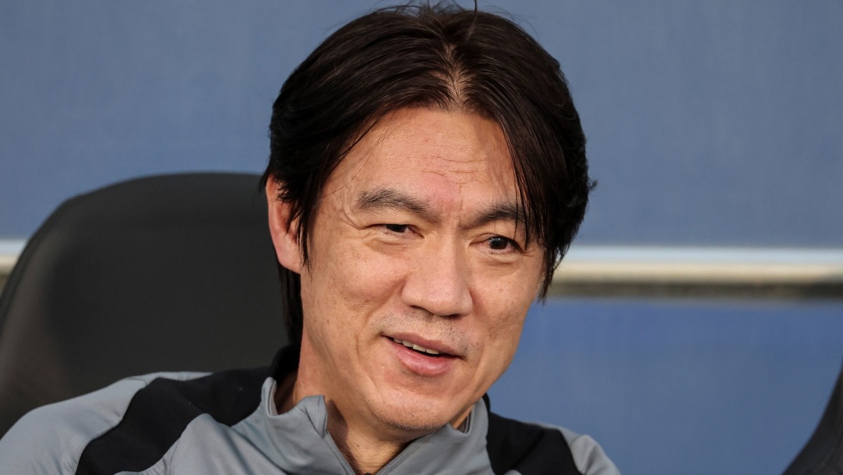 홍명보 감독 '이거 이거 완전 다행이구만' / 연합뉴스