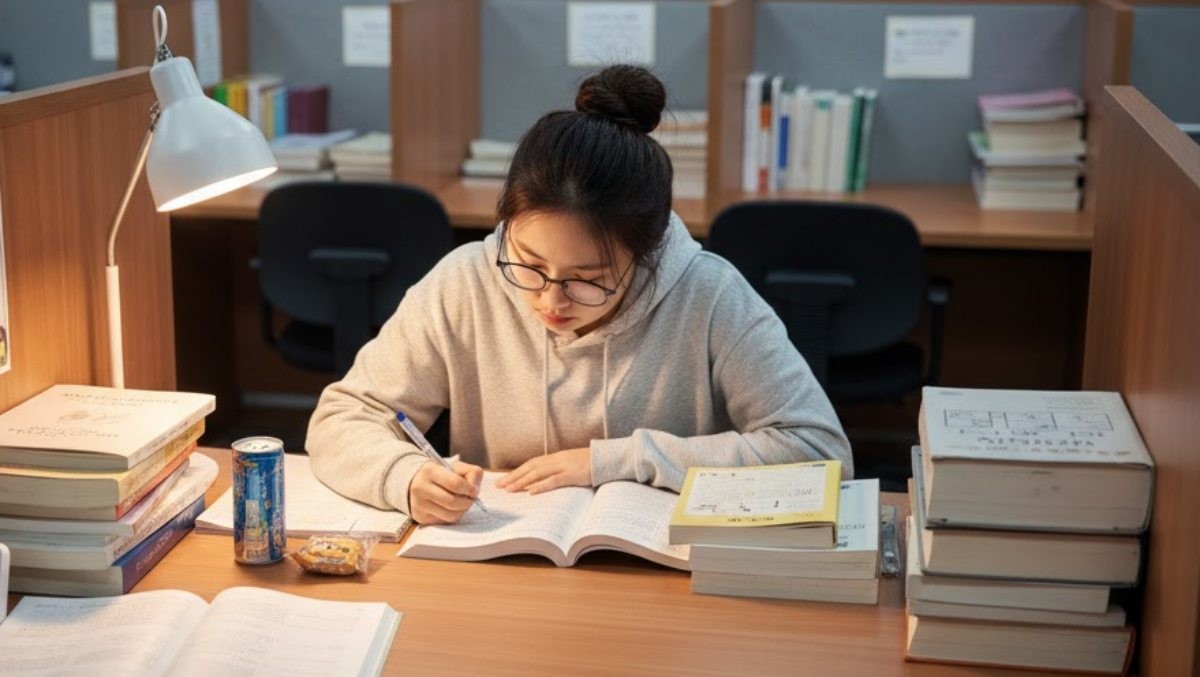 공부하는 학생. 기사 내용을 바탕으로 AI가 생성한 자료사진.