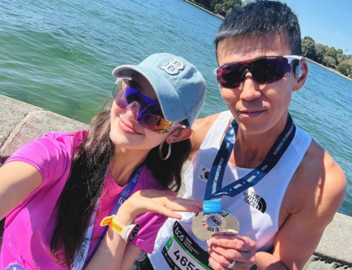 (왼쪽부터) 그룹 뉴진스 멤버 다니엘과 션의 모습. / 션 인스타그램