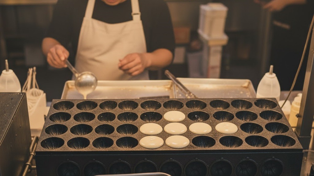 호두과자가 만들어지는 모습. AI가 생성한 자료사진.