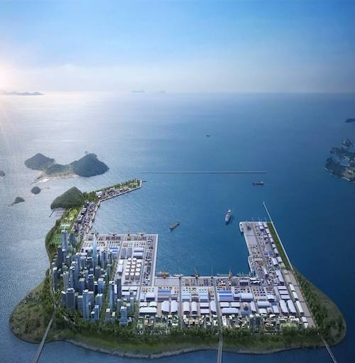 군산새만금신항조감도 / 군산시