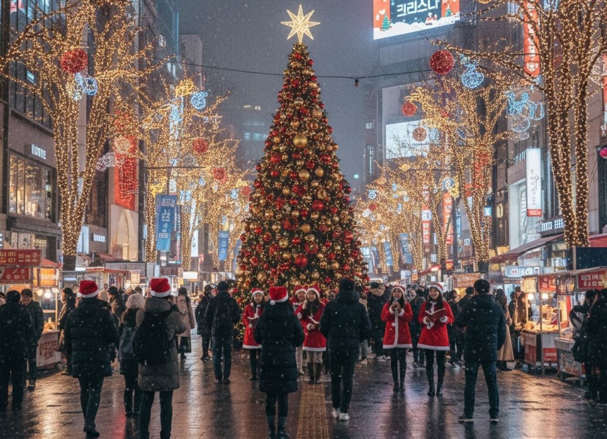 크리스마스 풍경. 자료사진. 기사 내용을 바탕으로 AI가 생성한 자료사진.