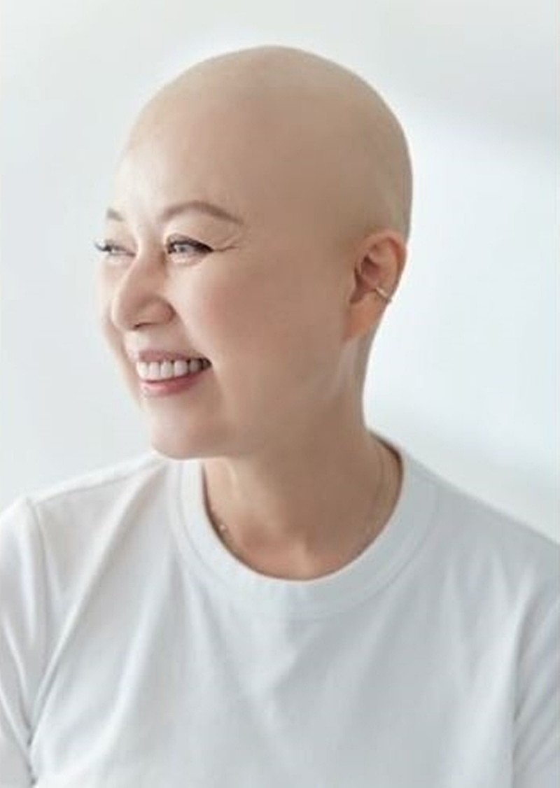 '유퀴즈'에서 박미선이 공개한 민머리 프로필 사진 / tvN '유 퀴즈 온 더 블럭'