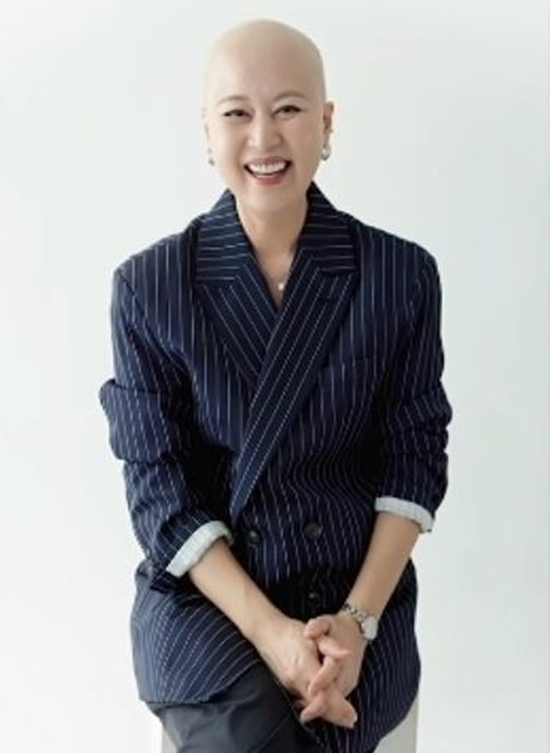 '유퀴즈'에서 박미선이 공개한 민머리 프로필 사진 / tvN '유 퀴즈 온 더 블럭'