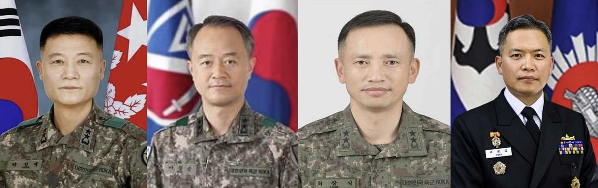 신임 특수전사령관, 수도방위사령관, 육군참모차장, 해군참모차장 / 국방부