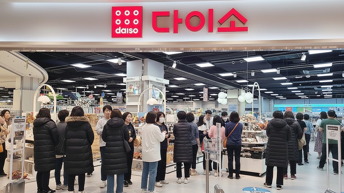 기사 이해를 돕기 위해 AI로 생성한 다이소 매장 전경