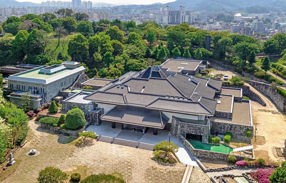 국립진주박물관, 위에서 내려다본 모습. / 국립진주박물관 제공