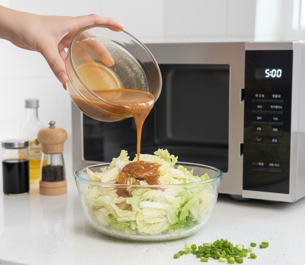 5분이면 뚝딱 만들 수 있는 전자레인지 배추찜