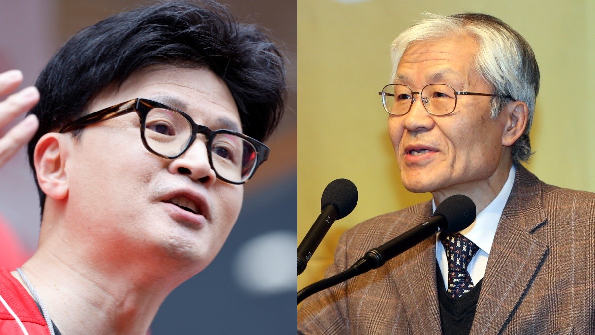 한동훈 전 국민의힘 대표(왼)-조갑제 '조갑제닷컴' 대표(오) 자료사진. / 뉴스1
