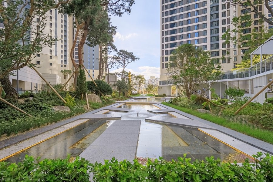 대상 두류역자이 아파트 조경. / 이하 대구시 제공