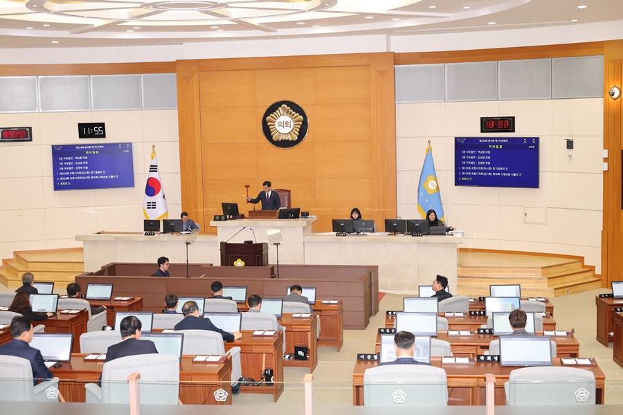 임시회 본회의 전경