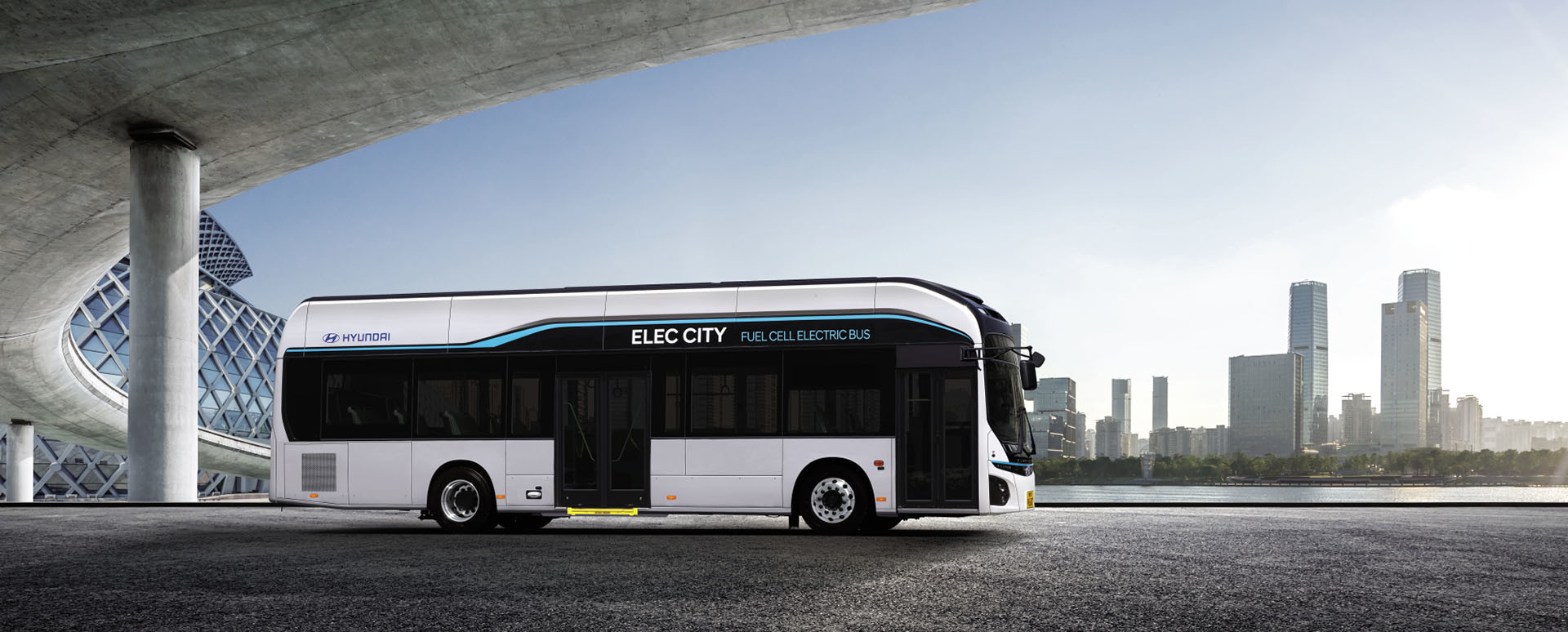 현대차가 직접 생산하는 도심형 수소연료전지 버스, 일렉시티 FCEV. / 현대자동차