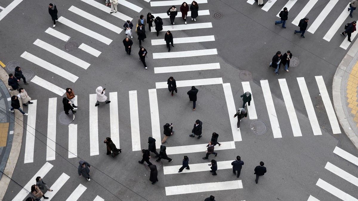 대각선 횡단보도 자료 사진 / 뉴스1