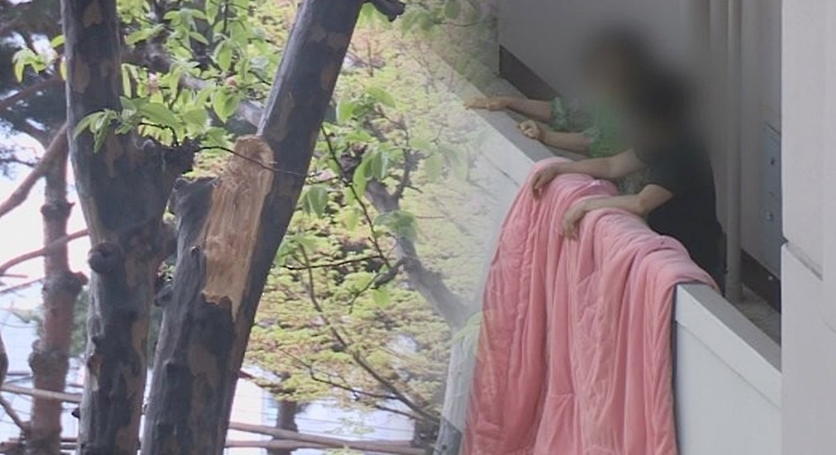 해당 기사 내용과 무관한 자료 사진. 18일 오후 1시 8분쯤 경기도 남양주시 오남읍에 있는 한 아파트 20층에서 20대 남성이 1층으로 추락했다. 20대 남성은 심정지 상태로 발견돼 병원으로 긴급 이송됐으나 끝내 숨졌다. 경찰은 20대 남성이 이불을 털다 순간 중심을 잃고 추락했을 가능성이 큰 것으로 보고 정확한 사고 경위 등을 조사하고 있다고 밝혔다. / 연합뉴스TV-연합뉴스