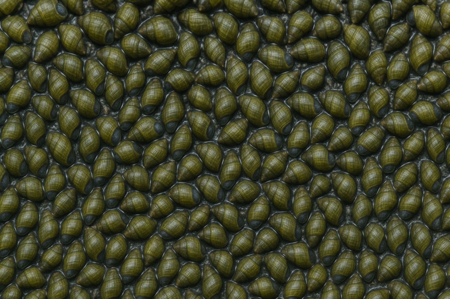 다슬기 모습. 기사 이해를 돕기 위해 AI를 활용해 제작한 자료 이미지입니다. 실제 모습과 다소 차이가 있을 수 있습니다.