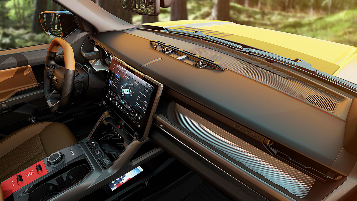 지프 리콘의 실내. / 지프