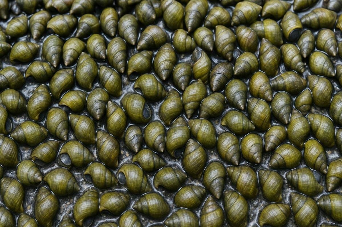 다슬기 모습. 기사 이해를 돕기 위해 AI를 활용해 제작한 자료 이미지입니다. 실제 모습과 다소 차이가 있을 수 있습니다.