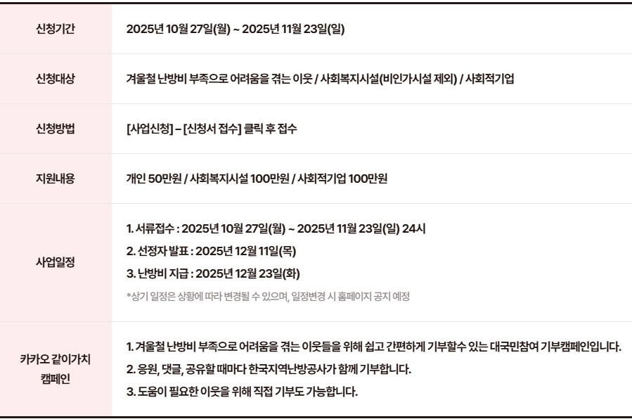 한국지역난방공사와 굿네이버스가 함께하는 겨울철 난방비 지원사업 사랑 ON(溫)난방비 / 사랑ON 난방비 공식 홈페이지